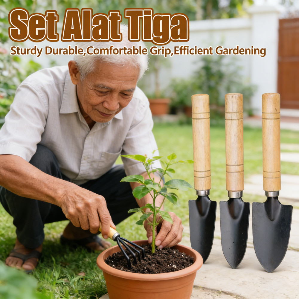 Sekop Bunga Set Alat Berkebun Tanaman Pot Set Sekop Kecil Pengolahan Tanah Alat Berkebun untuk Pengg