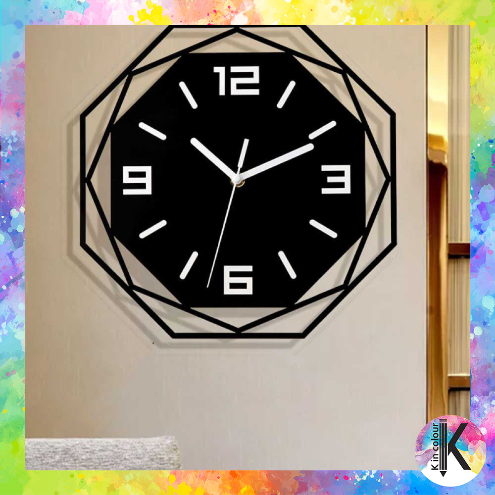 Jam Dinding Bulat Quartz Creative Design Modern 30CM -JD287