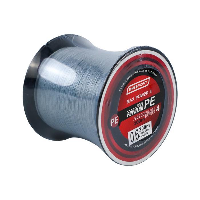 TaffSPORT Benang Pancing PE Braided 300M kuat tali senar kenur pancing - PE 0.6 300M