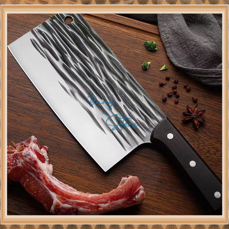 YGS-E302-Pisau Golok Super Tajam / Pisau Dapur Gagang Naga Jumbo Super Tajam Golok Daging PRJ TERBAR