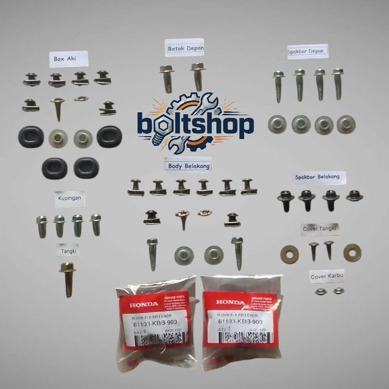COD / Full Set Baut Body Honda Tiger 2000 Tilas Paket Restorasi Super Lengkap - boltshop