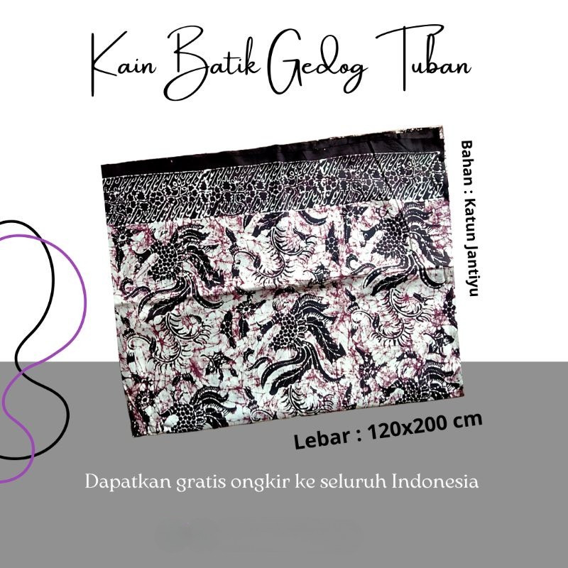 Batik Gedog Tuban Asli Kain Baju Premium | Batik Tulis Tradisional Khas Tuban | Bahan Kain Batik Hal