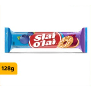 Roma Slai Olai Blueberry 128 gr - Biskuit Selai Buah Blueberry Segar-- --
