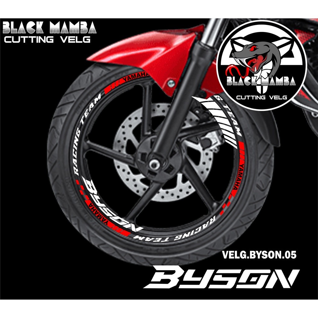 Cutting Sticker Velg Byson - Stiker Lis List Variasi Ban/velg Yamaha Byson