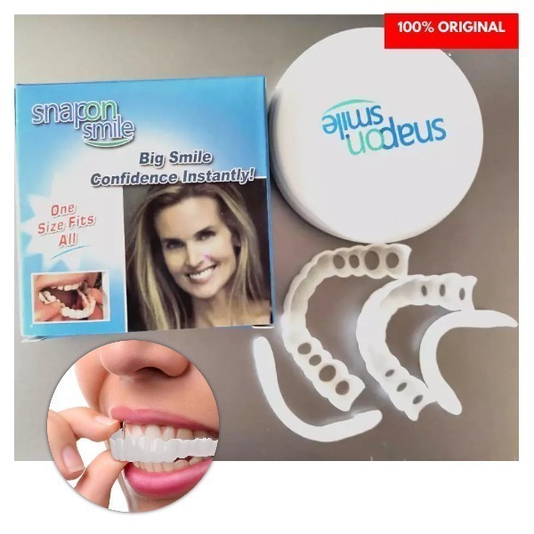 FLAS SALE Snap On Smile Veneer Gigi Palsu Perata Gigi Berjeda Ompong