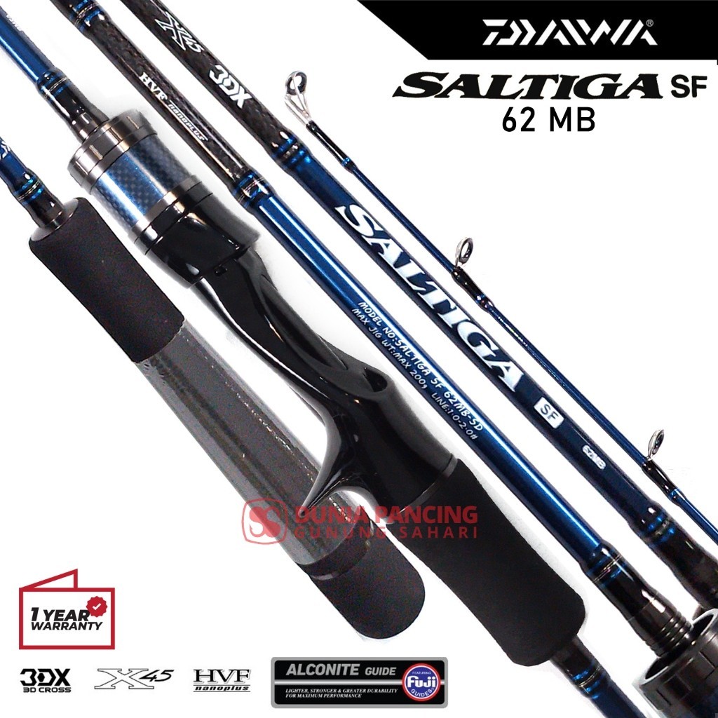Joran Overhead Daiwa Saltiga SF 62MB PE 1-2 | JORAN JIGGING | JORAN DAIWA | JORAN OH | JORAN LAUT