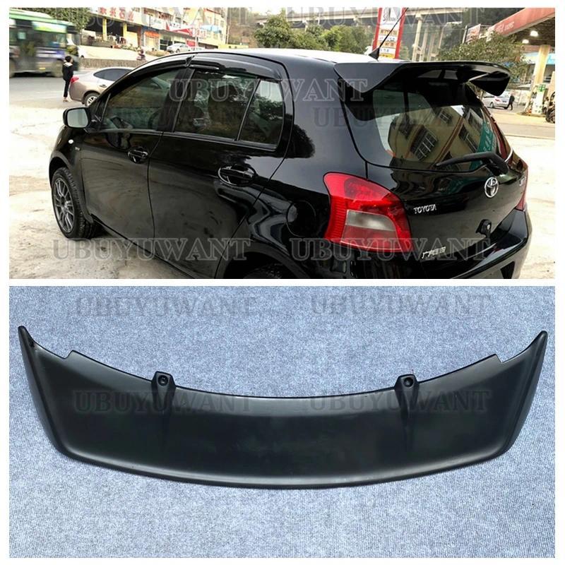 For Toyota Yaris Spoiler ABS Material Car Rear Wing Primer Color Rear Spoiler 2008 2009 2010 2011 20