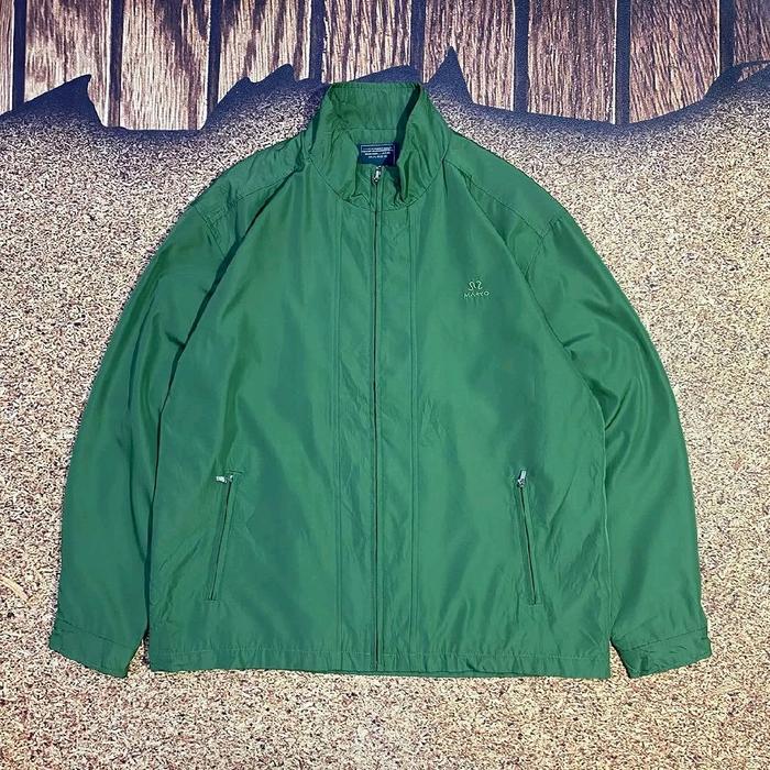 jaket outdoor pria MARZO jaket windbreaker hijau daun casual murah bagus size XL