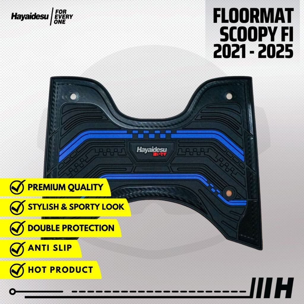 (TMO sparepart) Hayaidesu Floor Mat New Honda Scoopy  2021-2024 Karpet Motor - Premium Quality