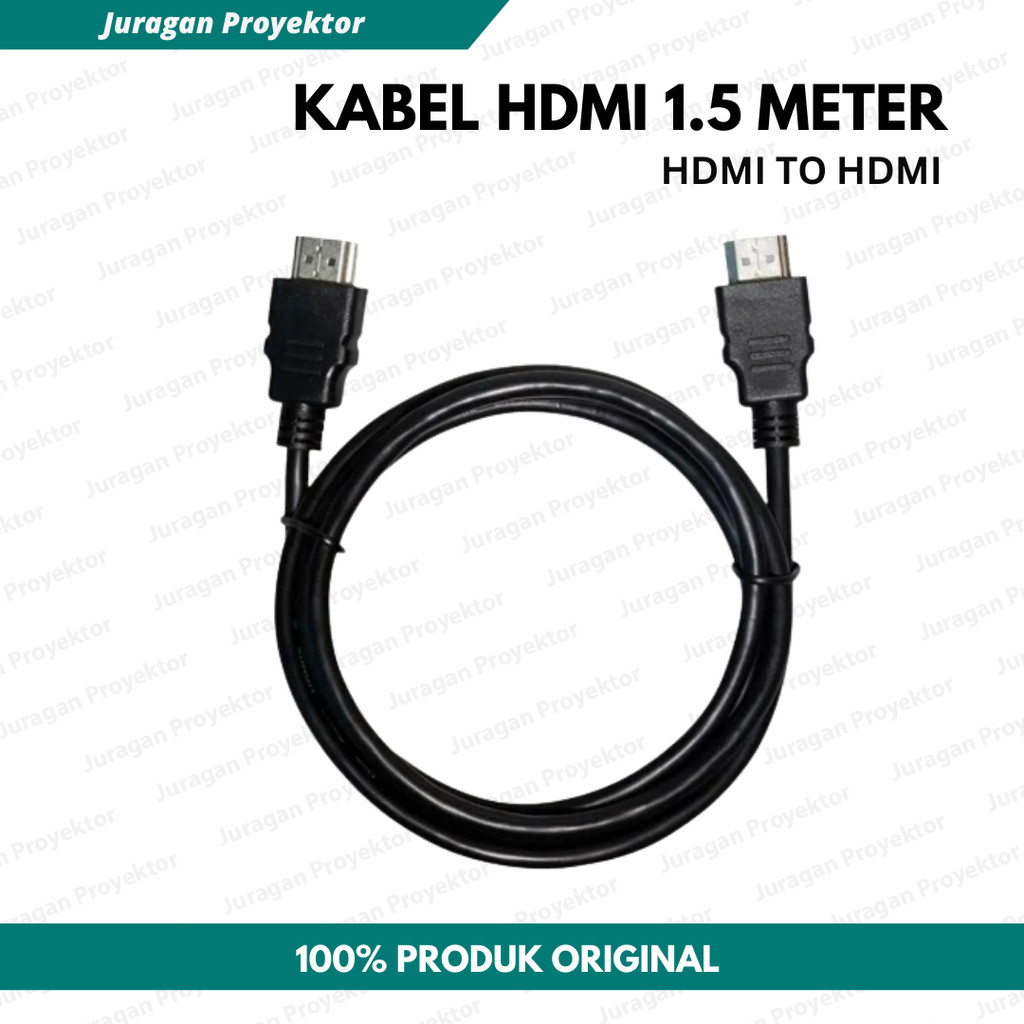 Kabel HDMI to HDMI 1,5meter | Koneksi Proyektor ke Laptop atau Komputer