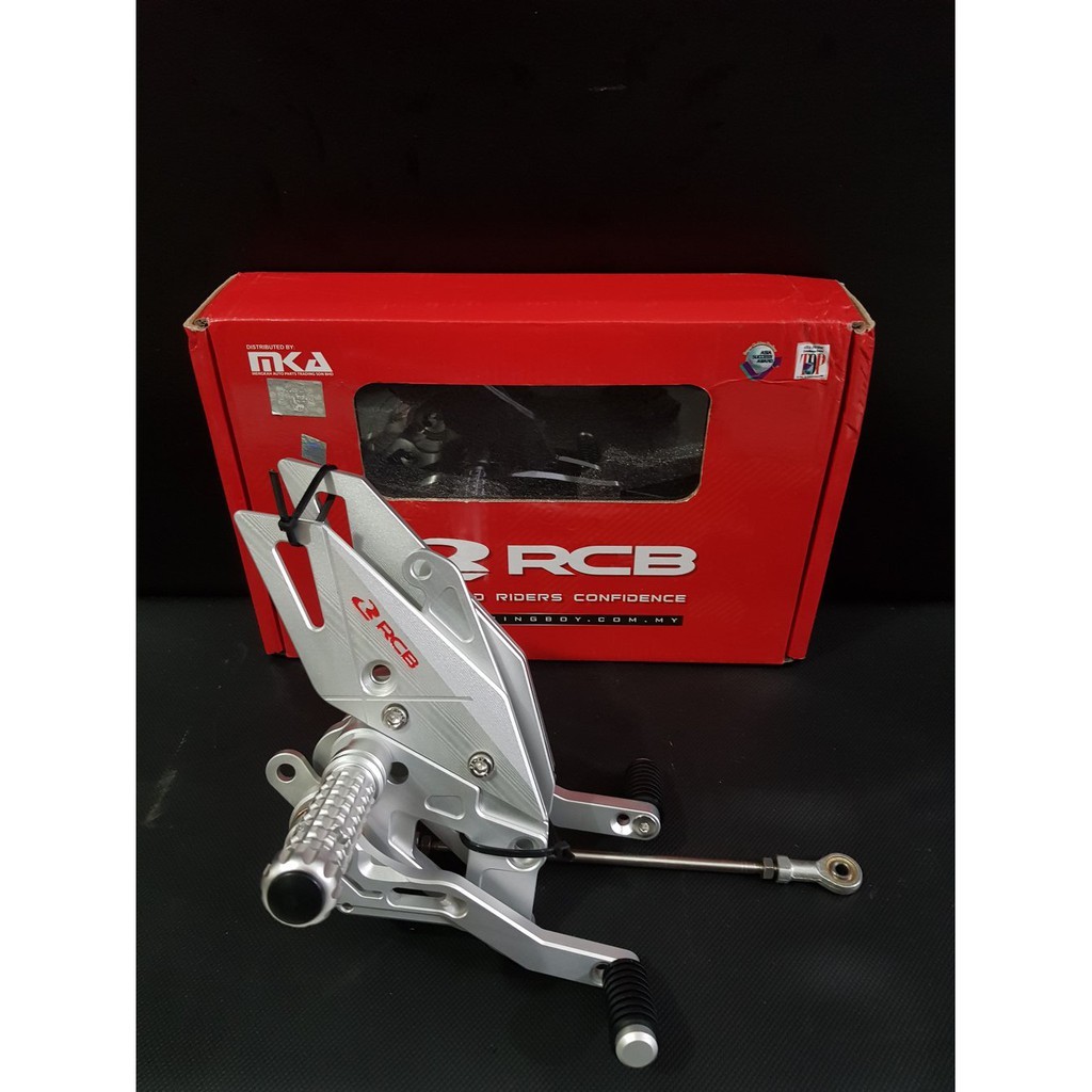 footstep step underbone cnc RCB r15 V3 vixion new xabre silver
