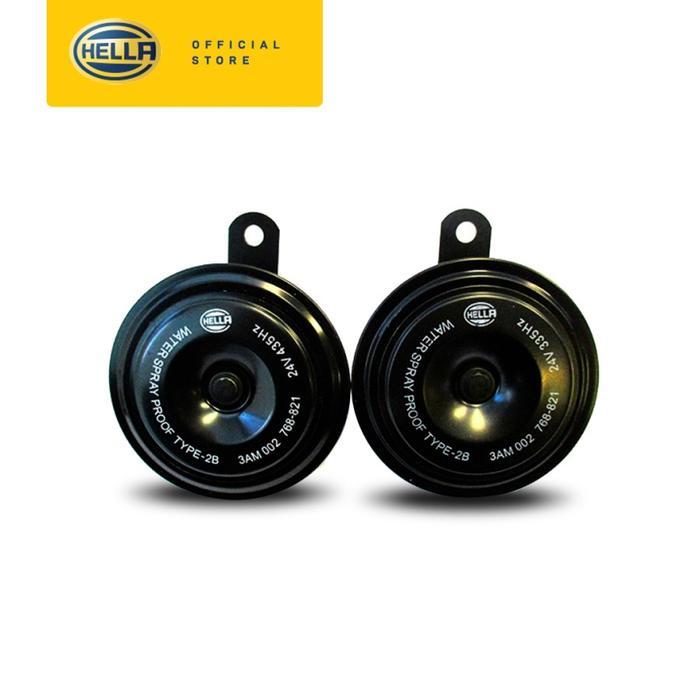 Klakson Disc Hella Black Knight 24V - Klakson mobil - Klakson Disc Hella Black Knight 24V