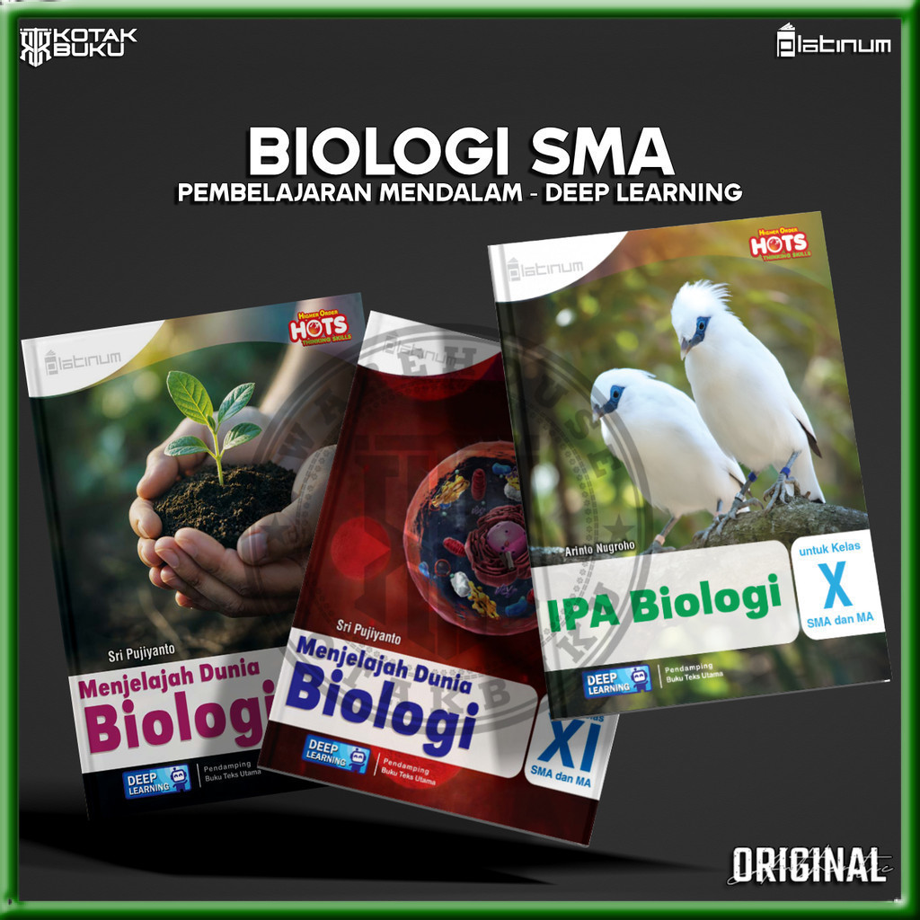 [ TS ] Buku Dunia Biologi Kelas 10 11 12 SMA  Deep Learning / Biologi SMA / Pembelajaran Mendalam / 