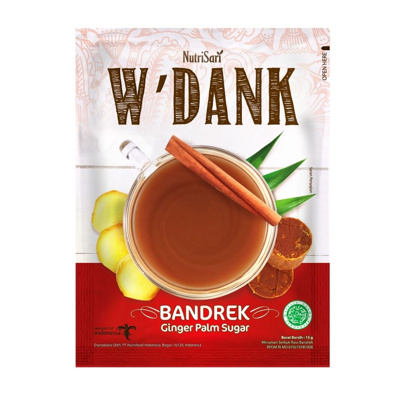 W'Dank Bandrek - Ginger Palm Sugar - 10 sachet Renceng