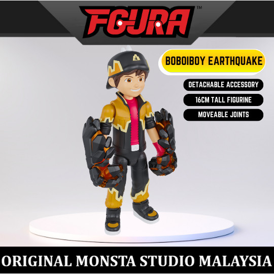 READY STOK FGURA Boboiboy Earthquake gempa bumi original import monsta studio malaysia malay mly kad