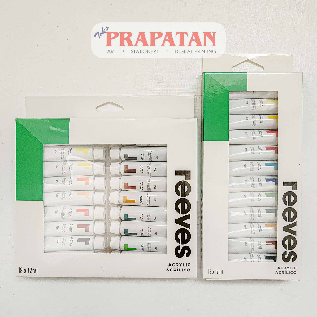 Inkology|| Cat Akrilik Set Reeves 12ml | Reeves Acrylic Set
