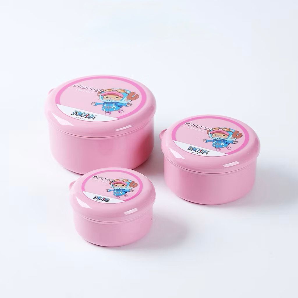 HCS - MINISO X One Piece Kotak Makan Set Tempat Bekal  3pcs Karakter One Piece