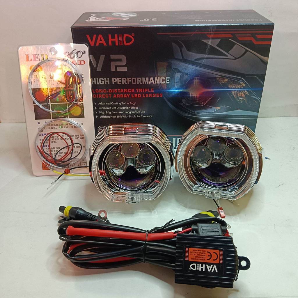 Vahid paket Biled Venus V2|projector projie|3 inch|68watt|lampu mobil paket komplit