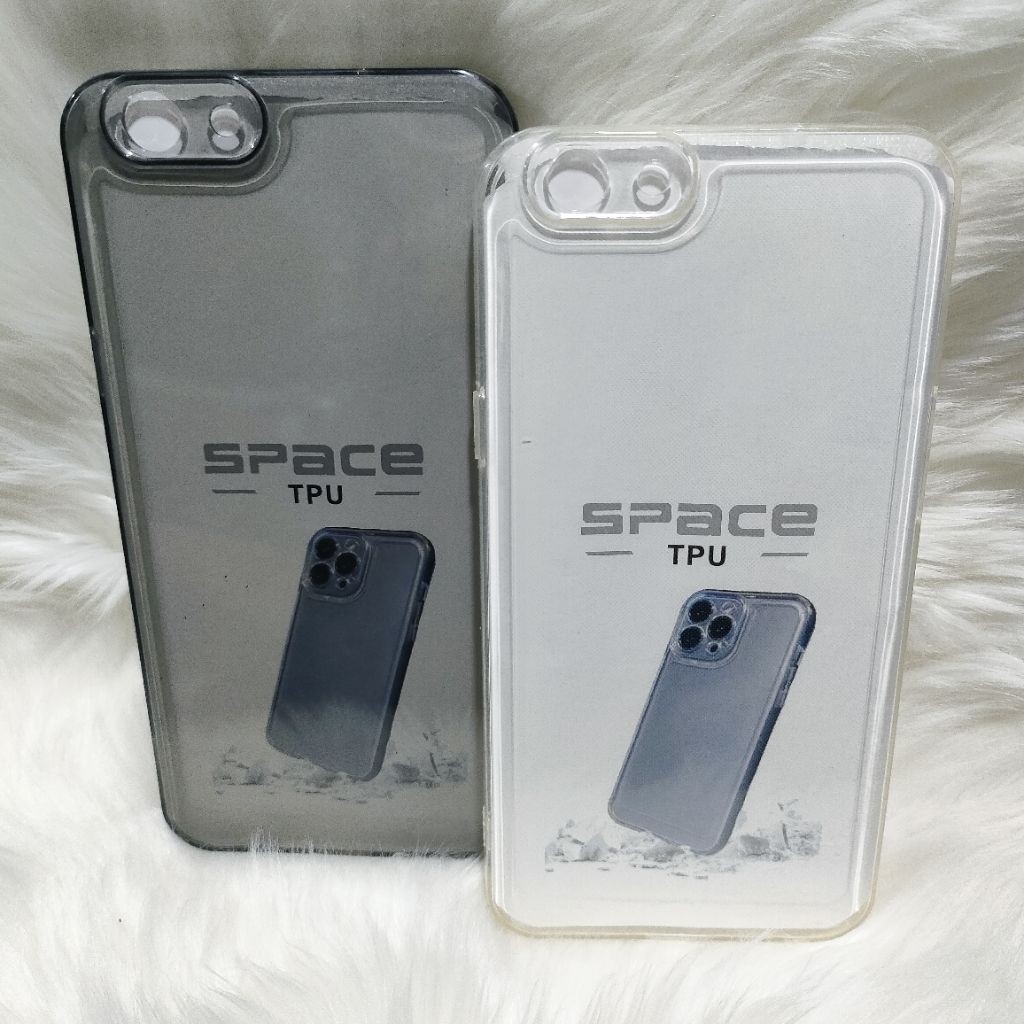 CASE Soft Case Space Tpu Original Vivo Y71 Vivo 1724 Silikon Casing Clear Bening Hitam Black Transpa
