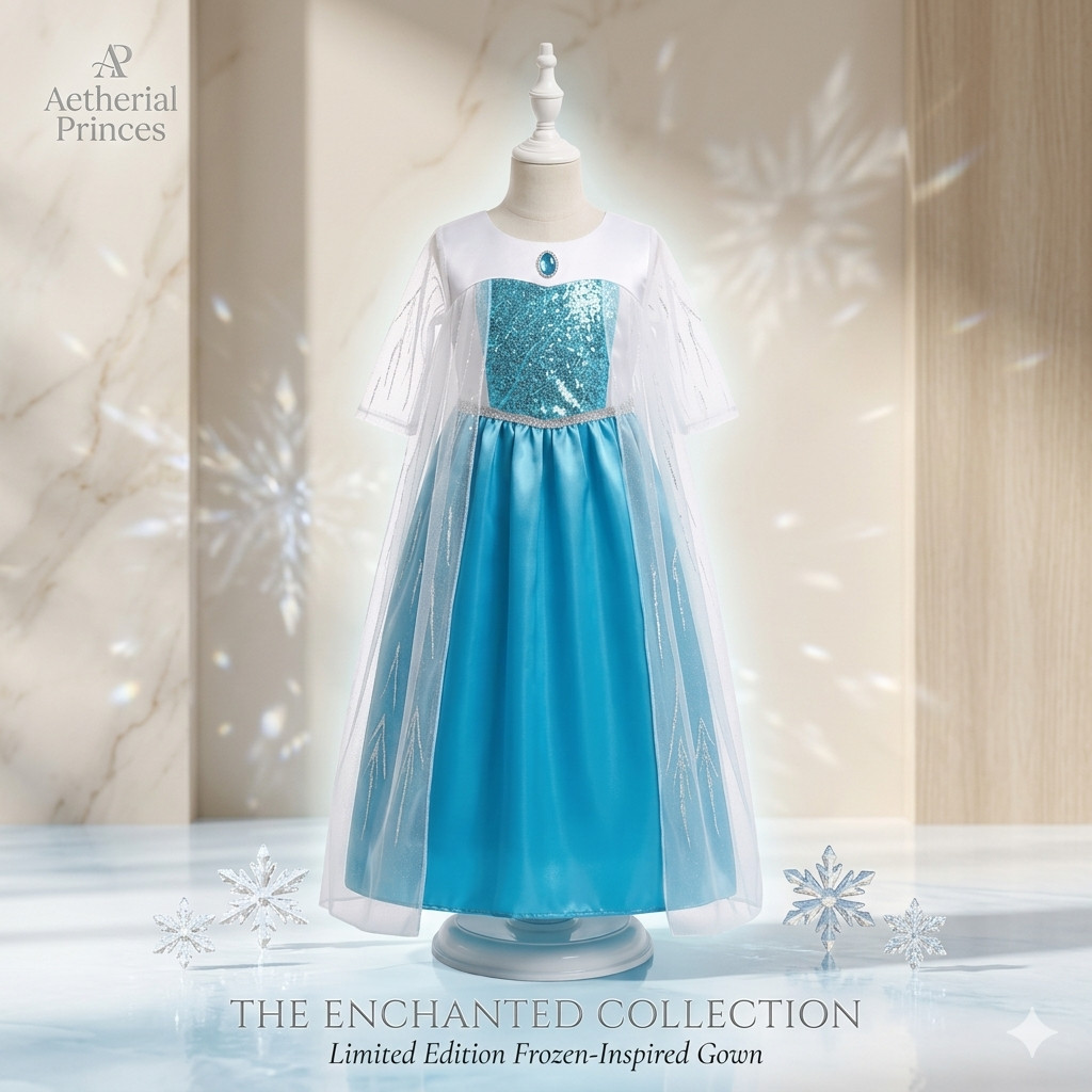[PREMIUM] Dress Elsa Frozen Anak Laki-Laki Perempuan Kostum Princess Mewah Untuk Pesta & Ulang Tahun