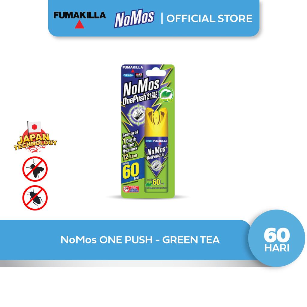 NoMos Obat Nyamuk One Push Green Tea 60 hari