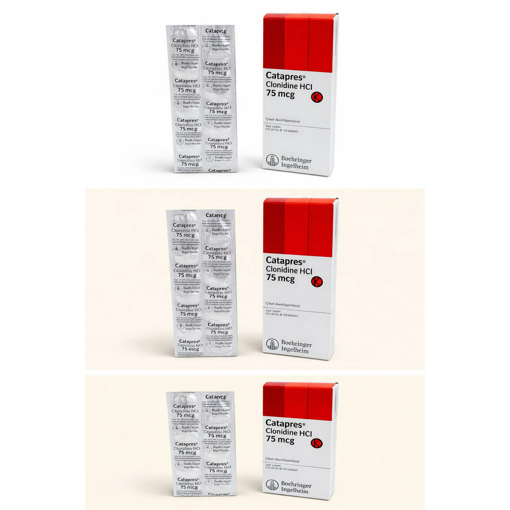 CATAPRES 0.075 MG 1 BLISTER @ 10 TABLET