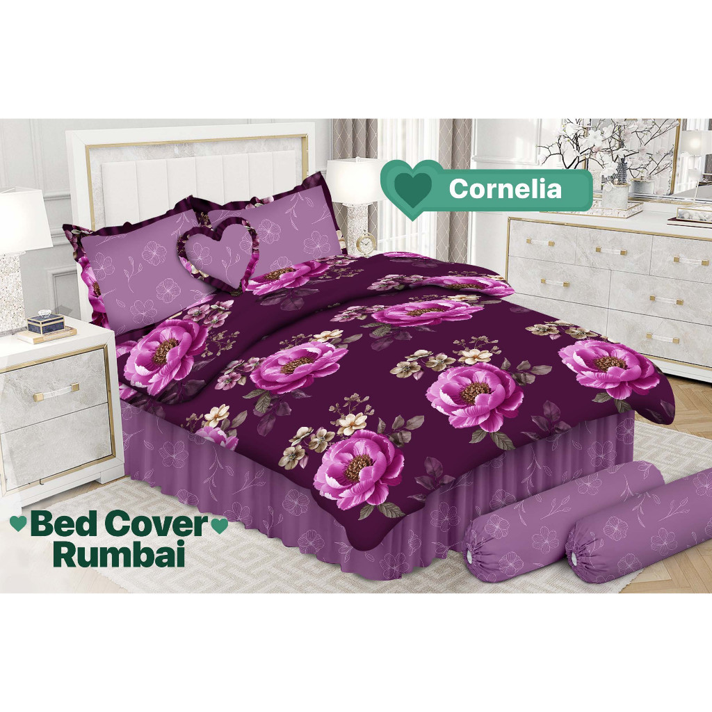 EMILIA By BONITA Bedcover Set Sprei Rumbai UK.180 x 200