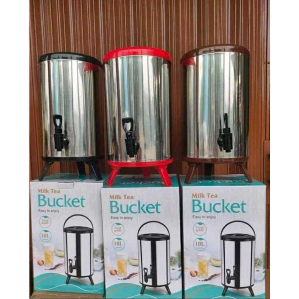 MILK TEA BUCKET / DRINK JAR STAINLESS
