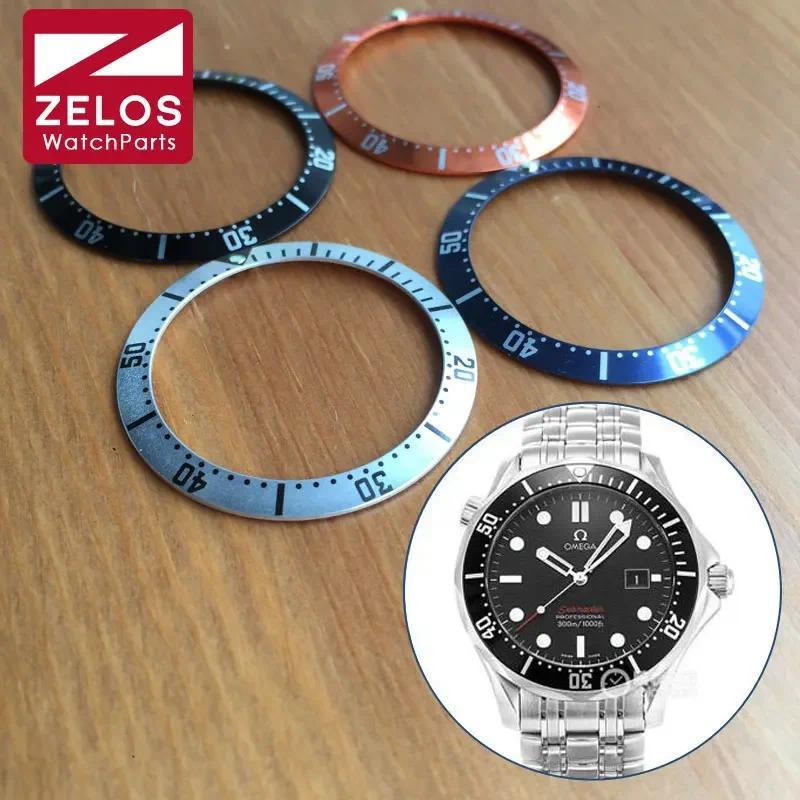 Luminous Aluminum Watch Bezel for Omega Seamaster Automatic 38mm Watch Insert 212.30.41.61.01.001