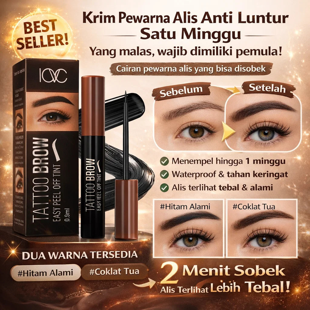 [TAHAN 7 HARI/ORIGINAL]/JUELREOU Pewarna Alis Peel-Off/Eyebrow Tint Untuk Pemula/Satu Minggu Tanpa M