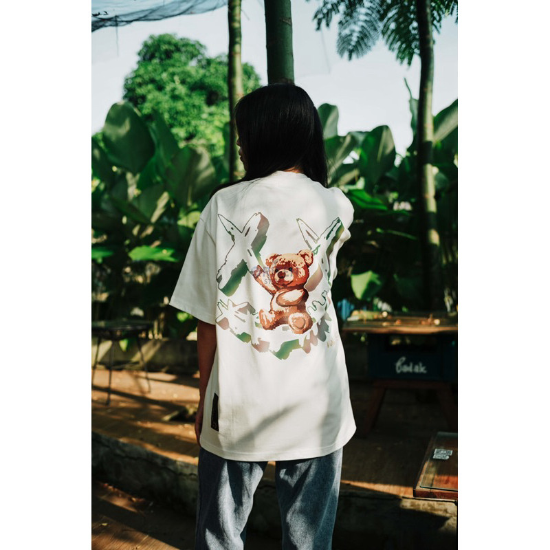 HOT Ricky Is Clown Reflective Bear Tee White Original / RickyisClown