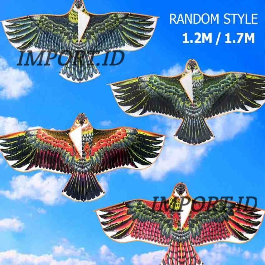 1.2/1.7 M LAYANGAN ELANG Jumbo mainan layang layang Anak ke layangan layanglayang naga Layangan moti