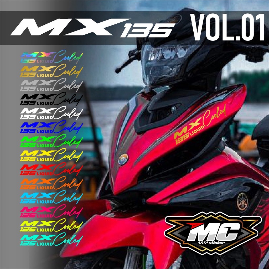 Cutting Sticker MX 135 - Aksesoris Motor Stiker Lis Variasi Yamaha Jupiter MX 135 Signature Perfecti