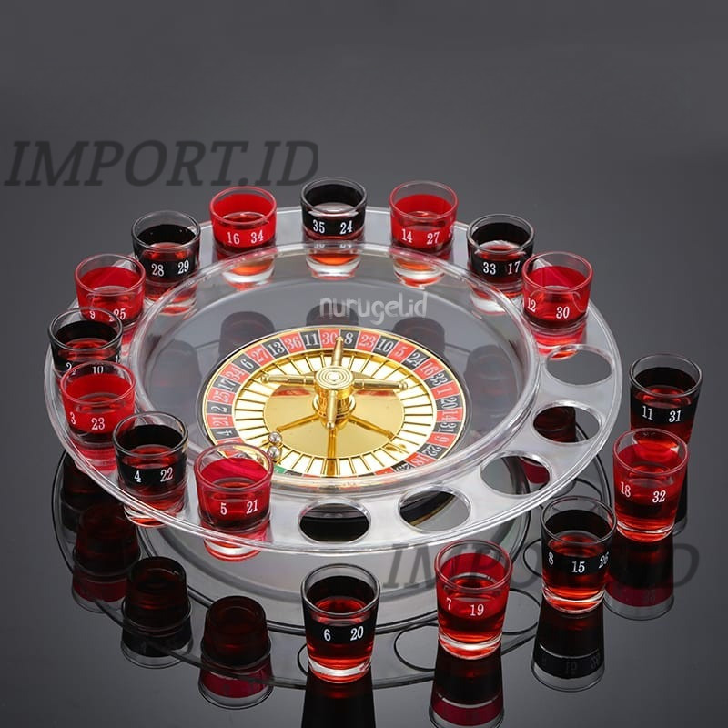 Drinking Roulette Set Party Game Permainan Rolet Pesta Minum