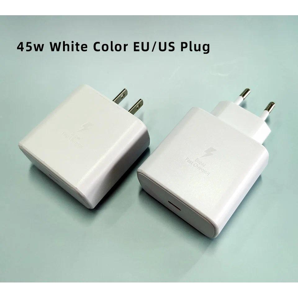 Original Samsung 45w Type C Charger White 25w Super Fast Charging Cargador Galaxy S26 S25 Ultra S24 