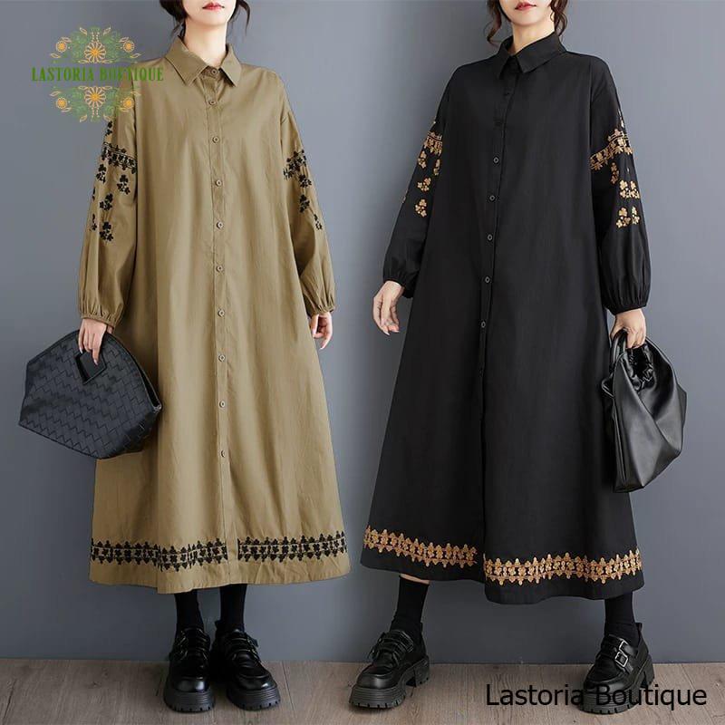 LC2611 Premium Oversized Midi Dress Korea Fashion Terbaru Lastoria Boutique