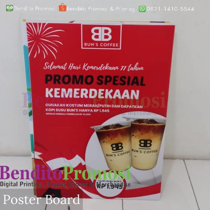 Promo Impraboard 60x80cm Putih 5mm - Impraboard Tripod - Impraboard 5mm - DENGAN STICKER