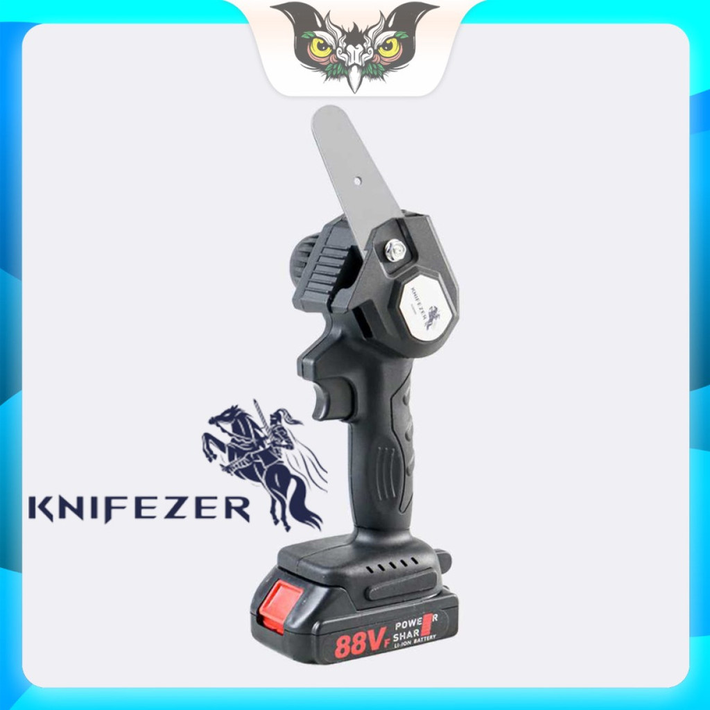 Gergaji Mesin Kayu Genggam Cordless Baterai Portable Mini Chainsaw