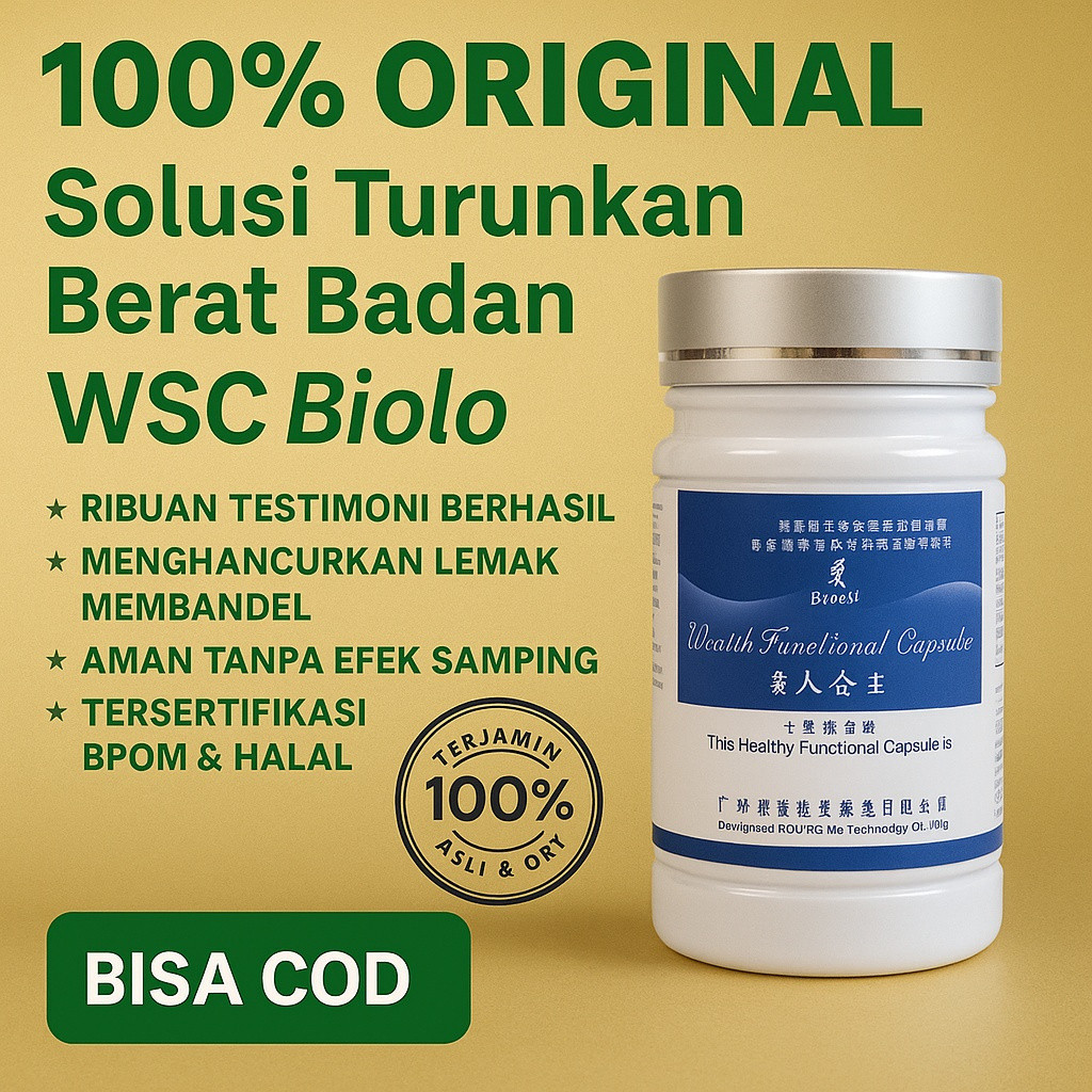 Biolo WSC (World Slimming Capsule) Produk Import Original obat diet pelangsing penurun badan herbal