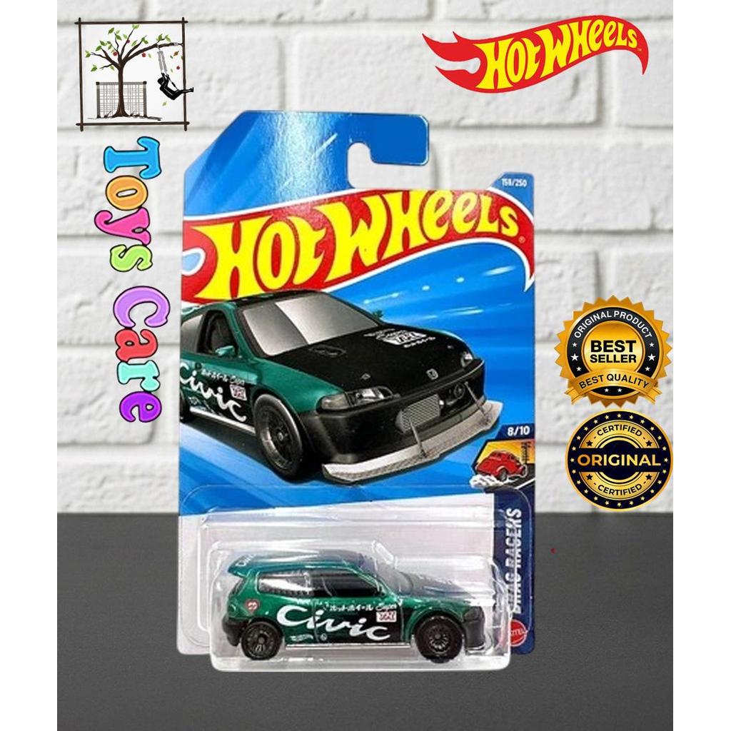 Hot Wheels Cars Super Treasure Hunt Honda Civic Custom Diecast Mobil Hatchback JDM