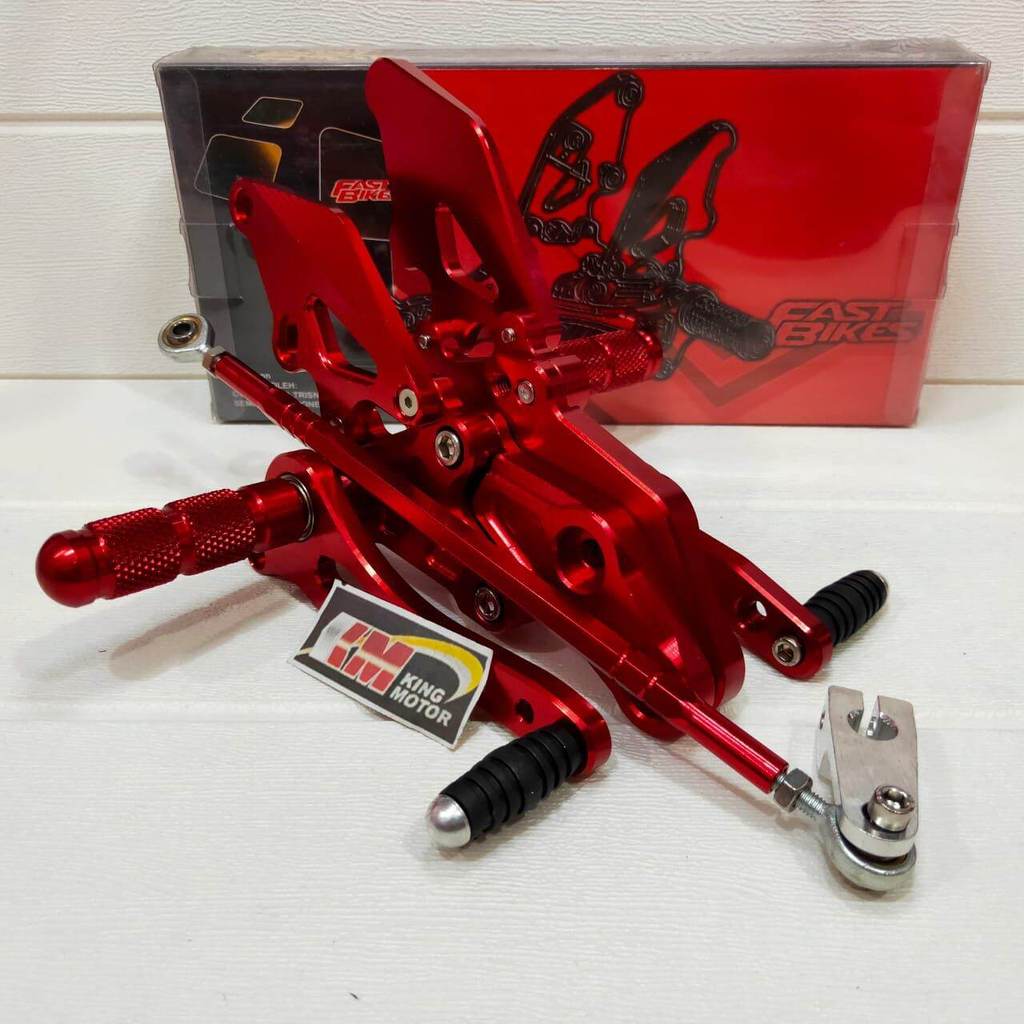 Footstep Underbone Model M-Sato Untuk Motor Vixion - R15V2 - Xabre Warna Merah