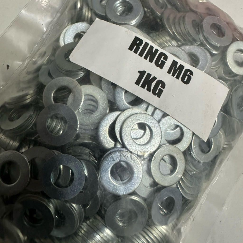 BSA NUTS RING M6 BAUT 10 HARGA / Kg ( KILO ) RING KILOAN.