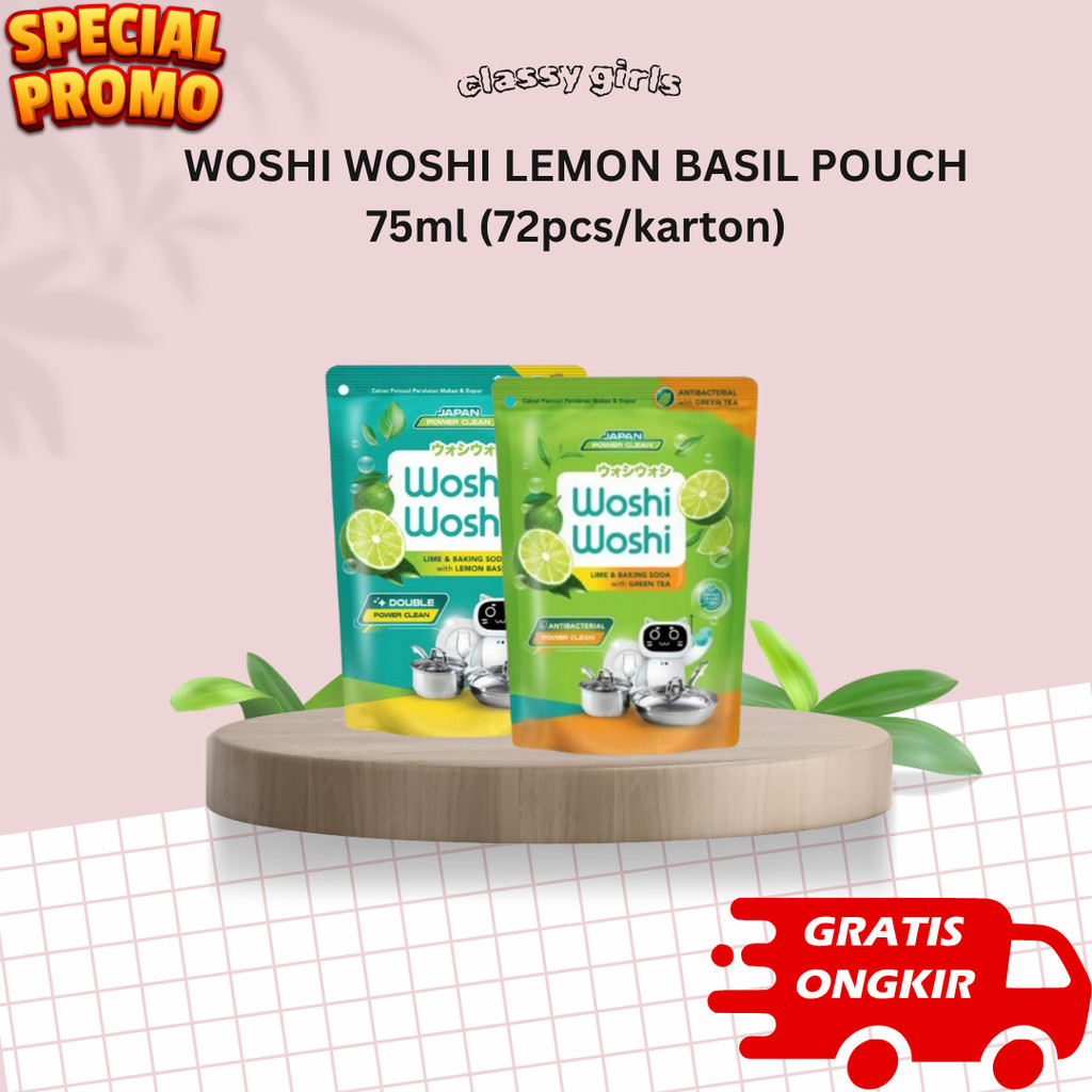 WOSHI WOSHI LEMON BASIL 75ML  (72PCS/KARTON)
