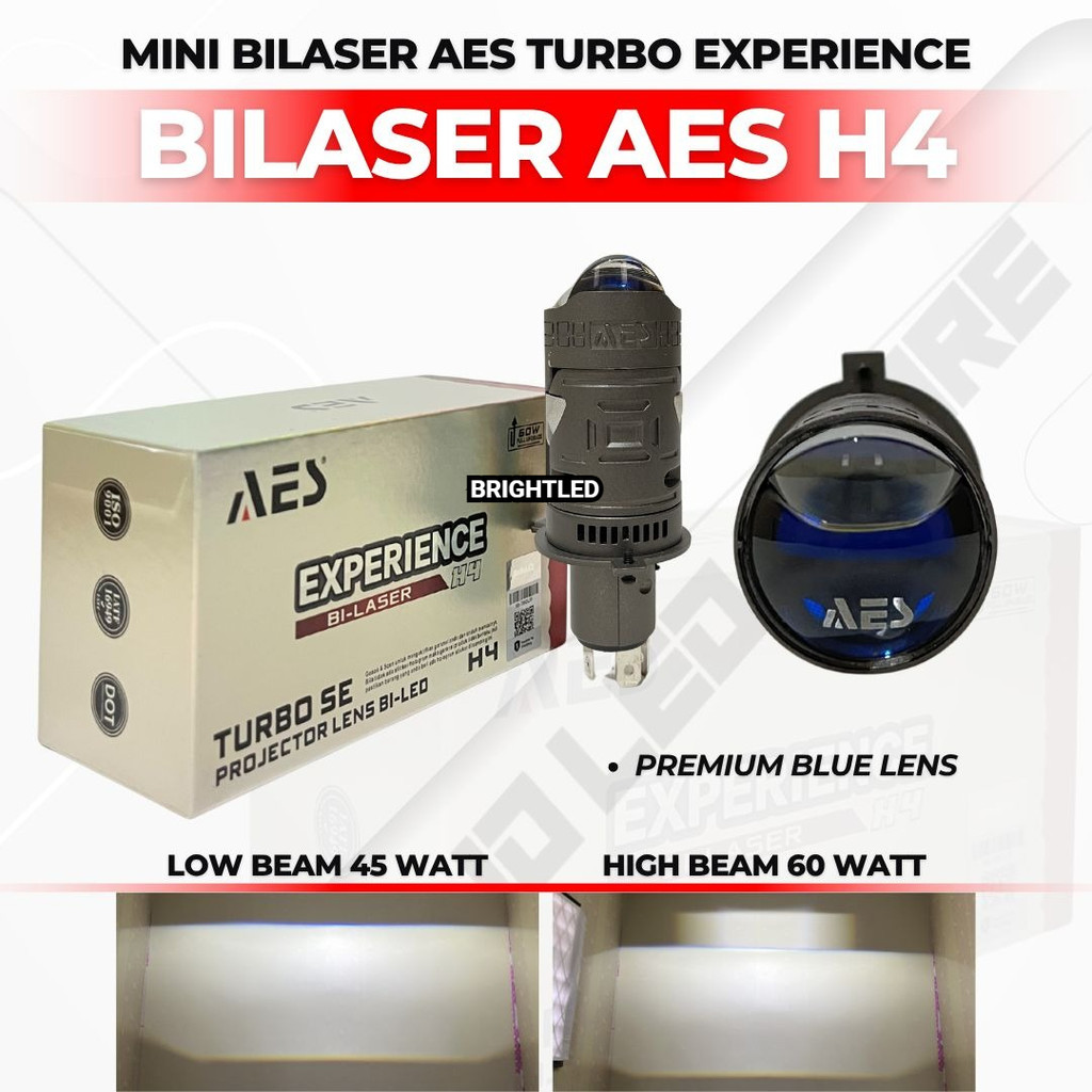 Bi laser AES Turbo SE Experience H4 60 Watt Biled AES H4 Satuan