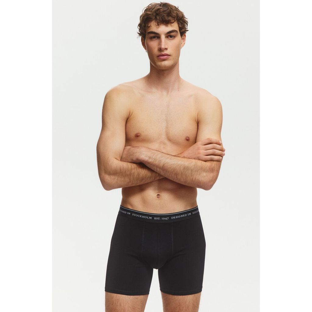 H&M Pria Paket 3 celana dalam mid dengan Lycra® 1306816_0