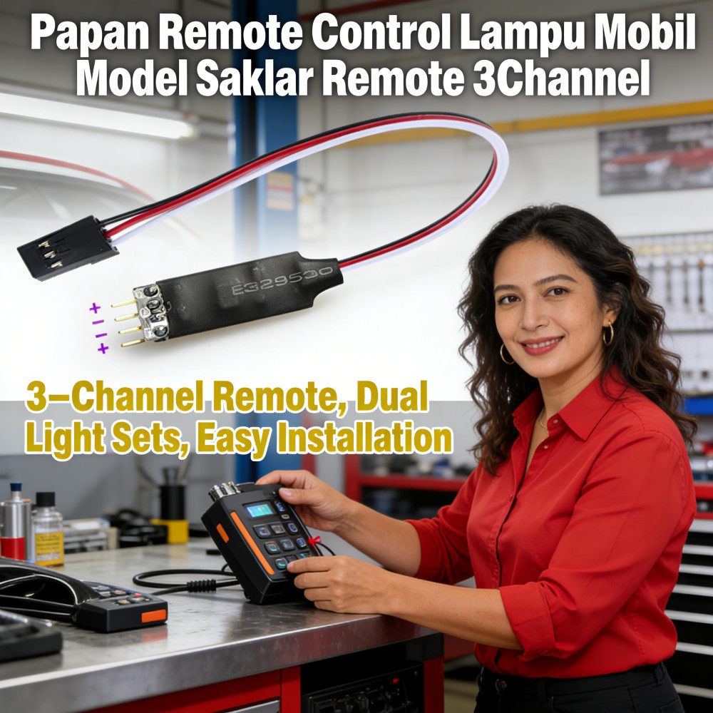 Kontrol Lampu LED Car RC Panel CH3 Headlight LED Module