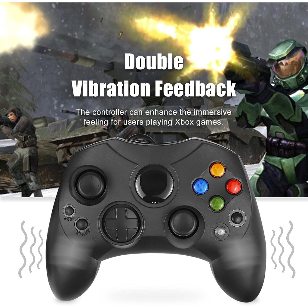 Controller Replacement for Xbox Controller S-Type/Original Xbox Controller,Classic Controller Compat