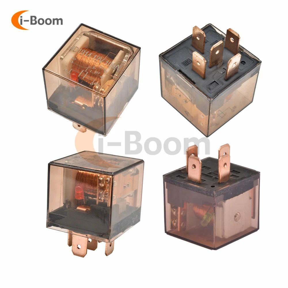 12V 24V 80A 100A Automotive Relays 4PIN/5PIN Car Relays SPDT Car Control Device High Power Waterproo