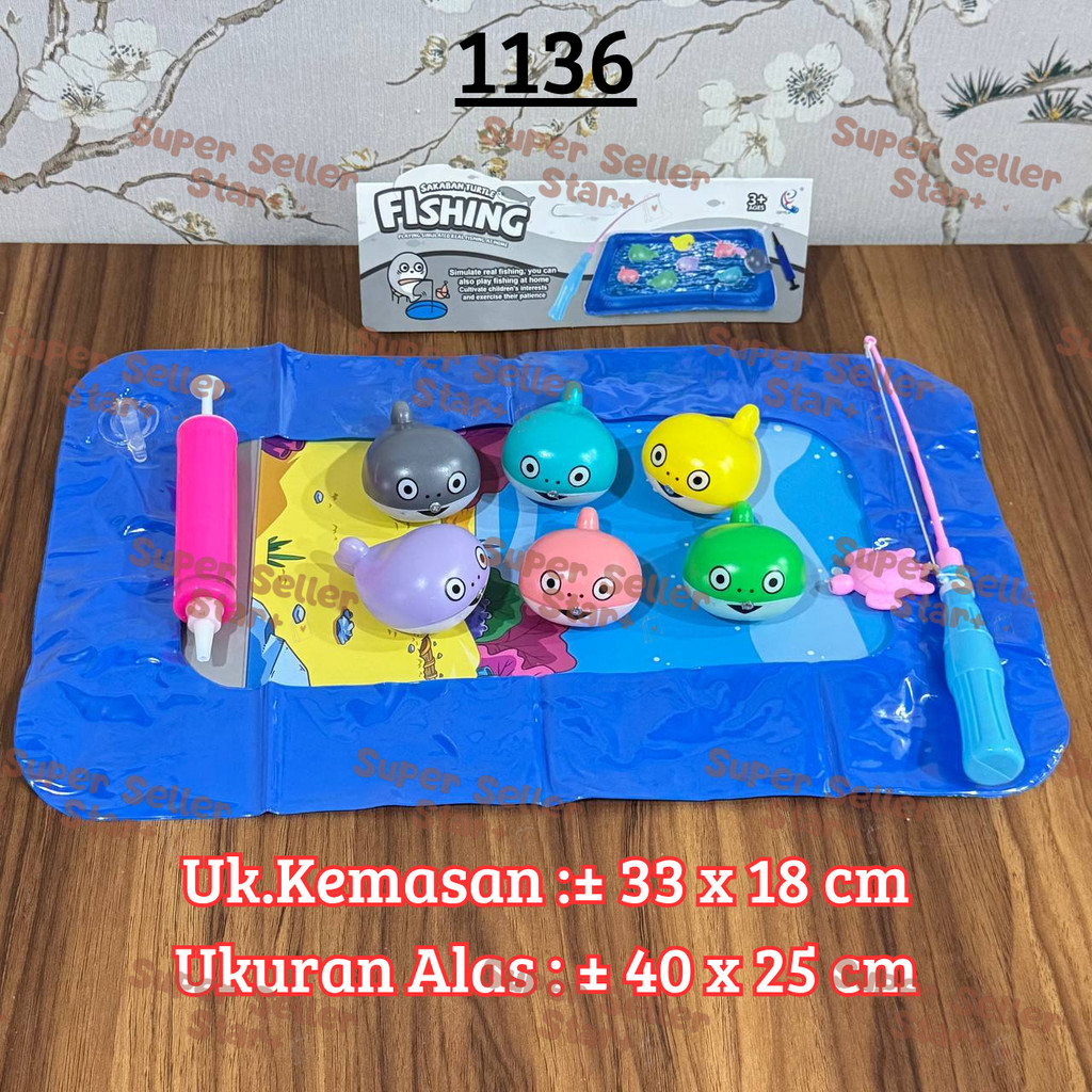 Mainan Pancing Ikan Baby Shark / Mainan Edukasi Pancingan / Mainan Baby Shark / Mainan Montessori