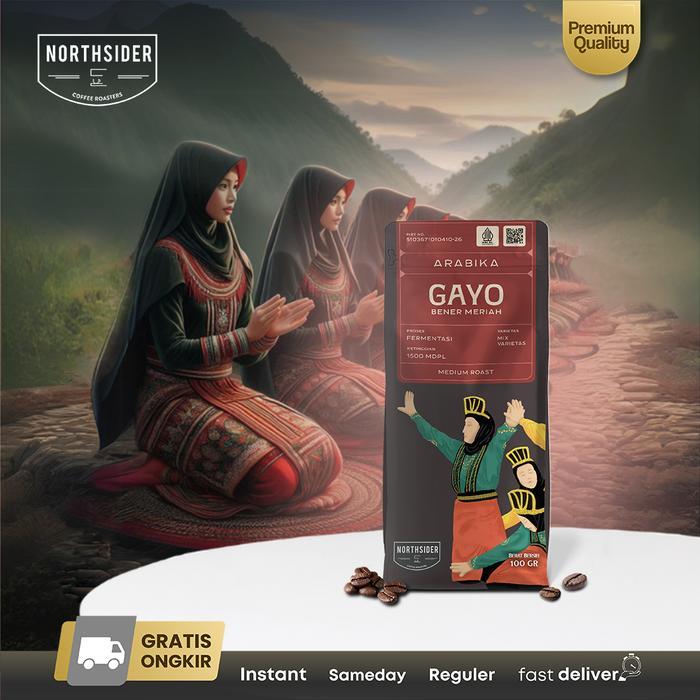 Northsider Kopi arabika Gayo Wine Natural Coffee - 100g, Biji Kopi